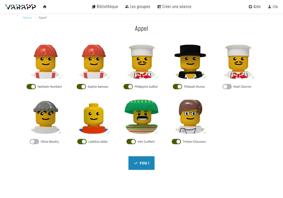 app role call screenshot
